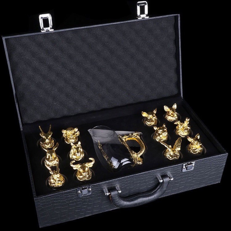 Bộ ly 12 con giáp bằng sứ cao cấp