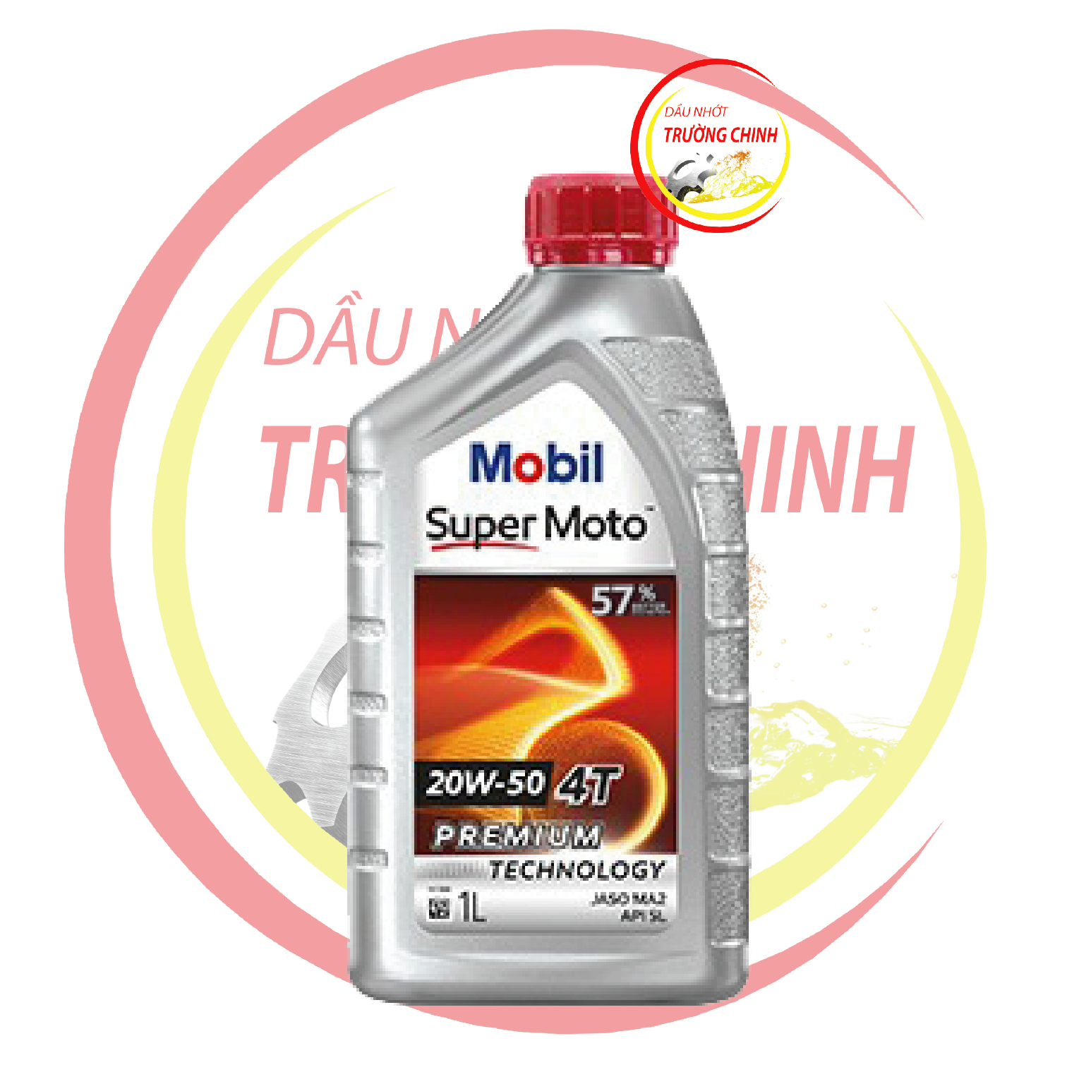 Nhớt  Mobil Super Moto 20W50 dành cho xe số, tay côn  Nhập Khẩu Singapore