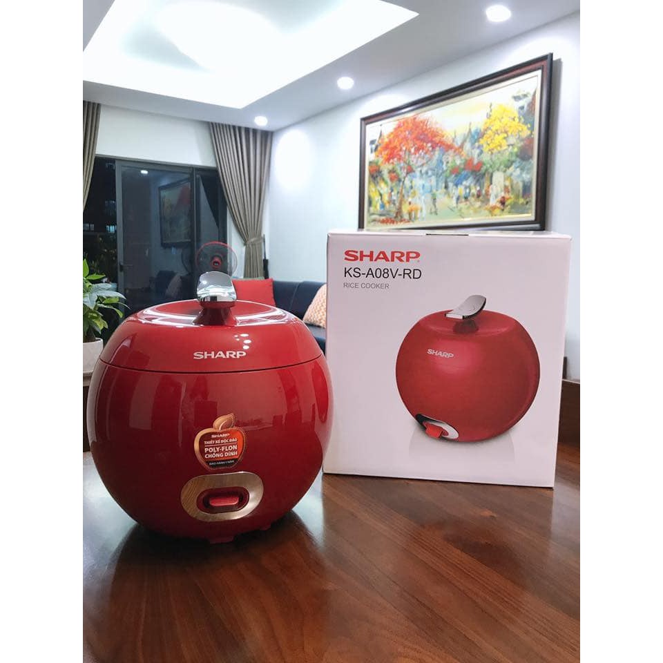 Nồi cơm điện mini Hình quả táo SHARP KS-A08 - 0.72 lít