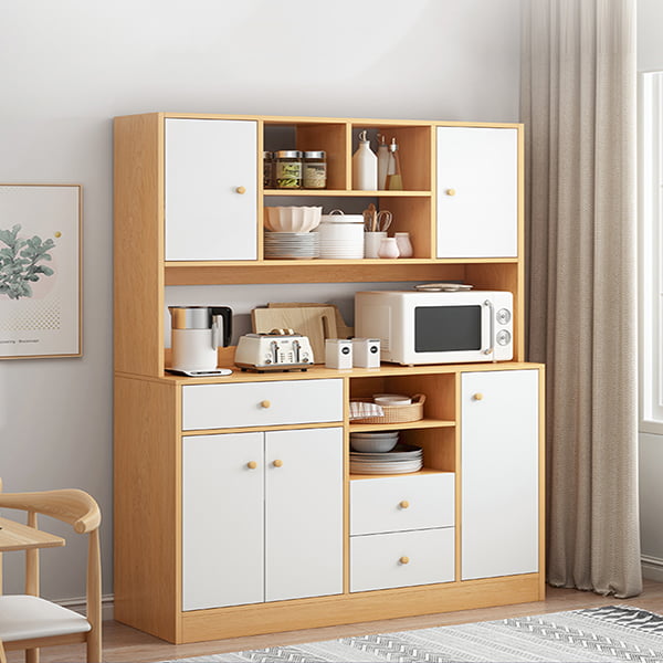 Tủ bếp bằng gỗ MDF chắc chắn kiểu dáng hiện đại,tủ đựng đồ tiện dụng