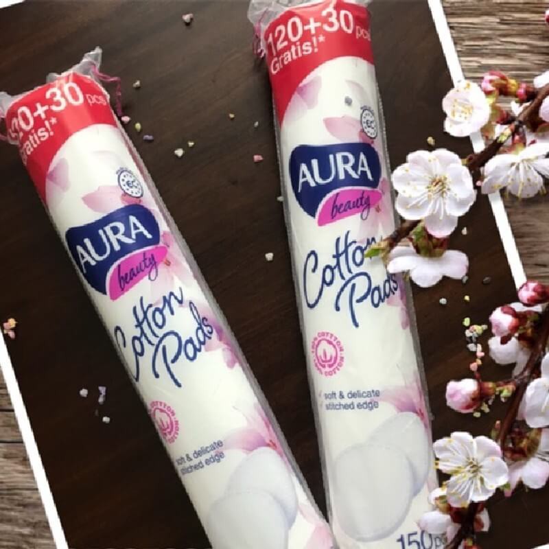 [HCM]Bông Tẩy Trang Aura 150 Miếng