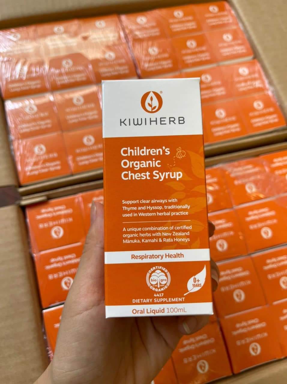[DATE 2025][CHÍNH HÃNG][NEW ZEALAND] SIRO HO KIWIHERB CHEST SYRUP CHO TRẺ EM TỪ 0M