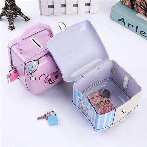 Két sắt mini cho bé hình heo cute