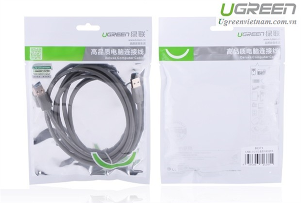 Cáp USB 3.0 hai đầu đực dài 1m  Ugreen 10370 cao cấp