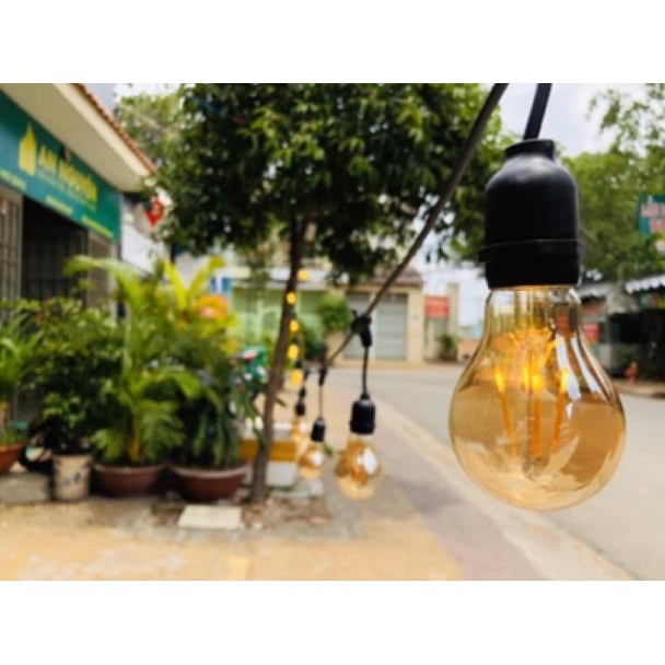 [RẺ VÔ ĐỐI] Đèn dây ngoài trời 5M 10 đui( chưa bao gồm bóng) HABALI