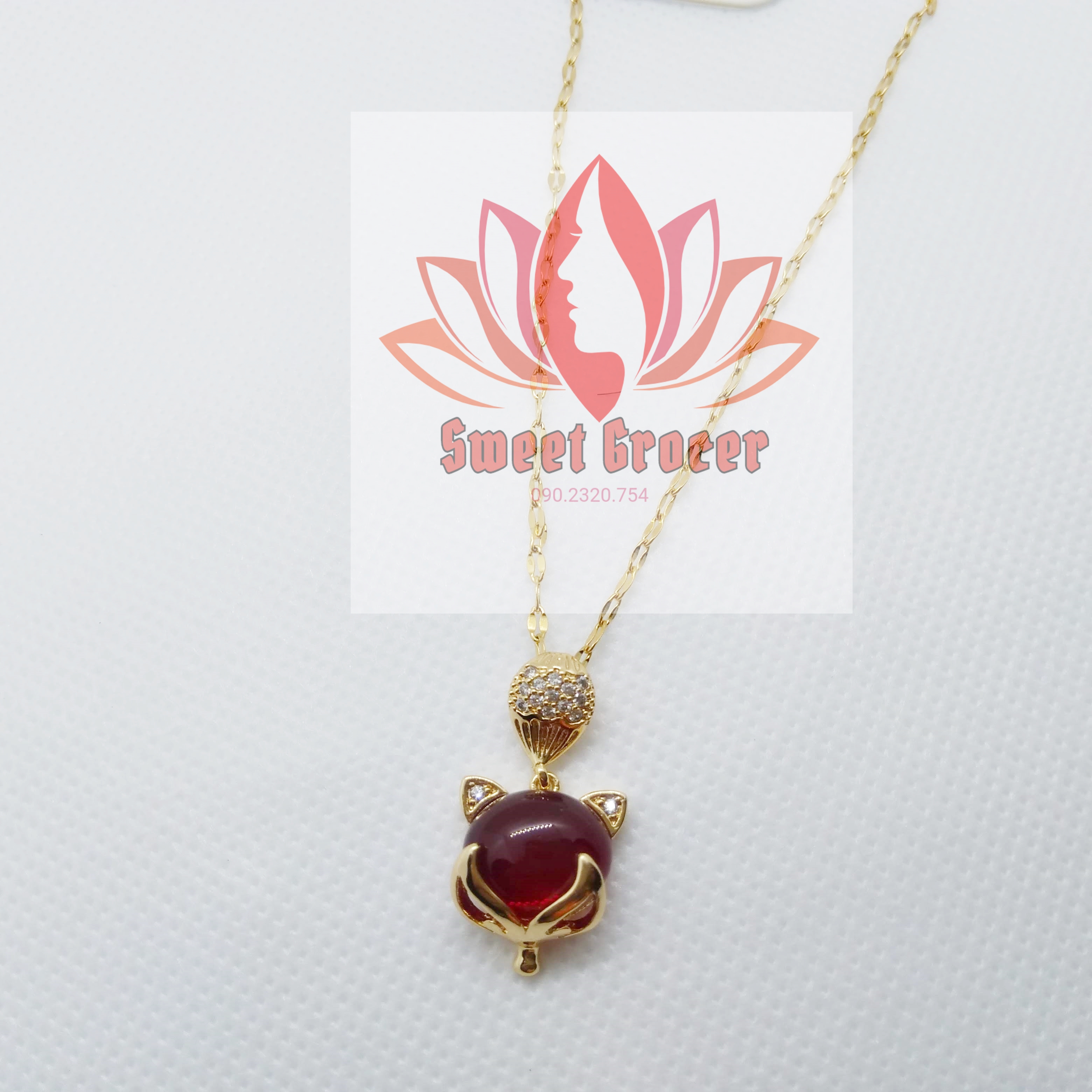[HCM][Mua 1 tặng 1]Dây chuyền titan hồ ly đỏ (Tăng dây chỉ đỏ)