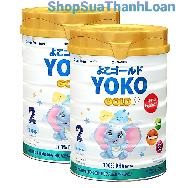 Combo 4 Cans Yokogold Powdered Milk 2 Cans 850g.