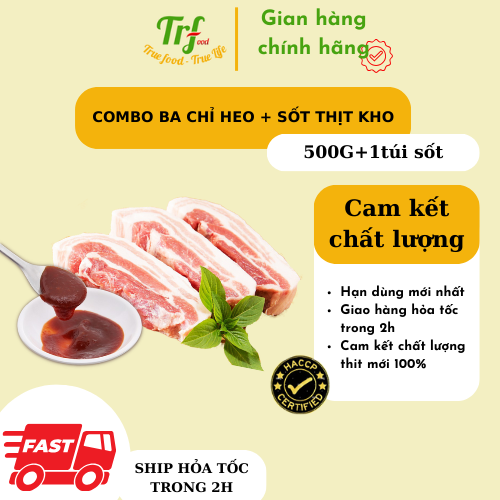 Combo tiện lợi ba chỉ heo và sốt thịt kho [HN giao hỏa tốc]