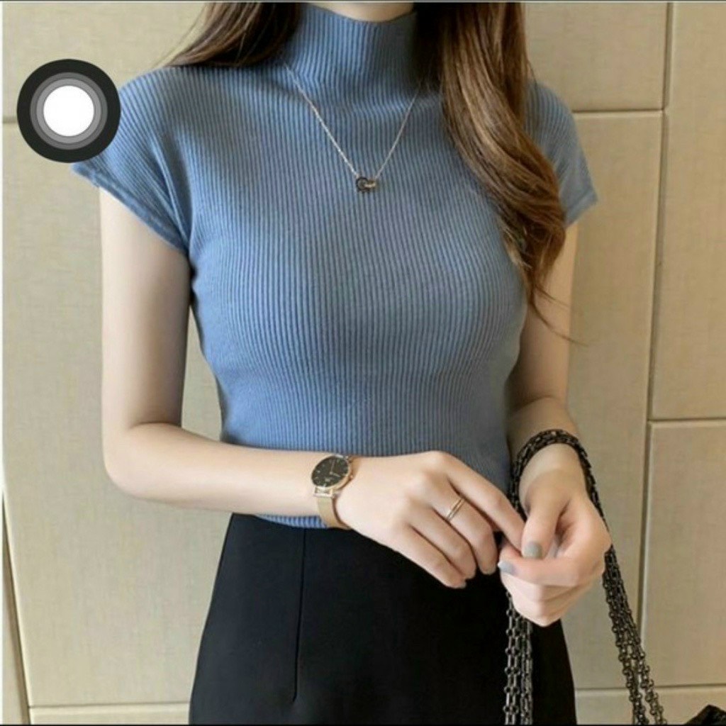 [HÀNG CHUẨN] Áo Gân Tay Ngắn Cổ Lọ Thời Trang Thu Đông Cực Hót TTVV0123