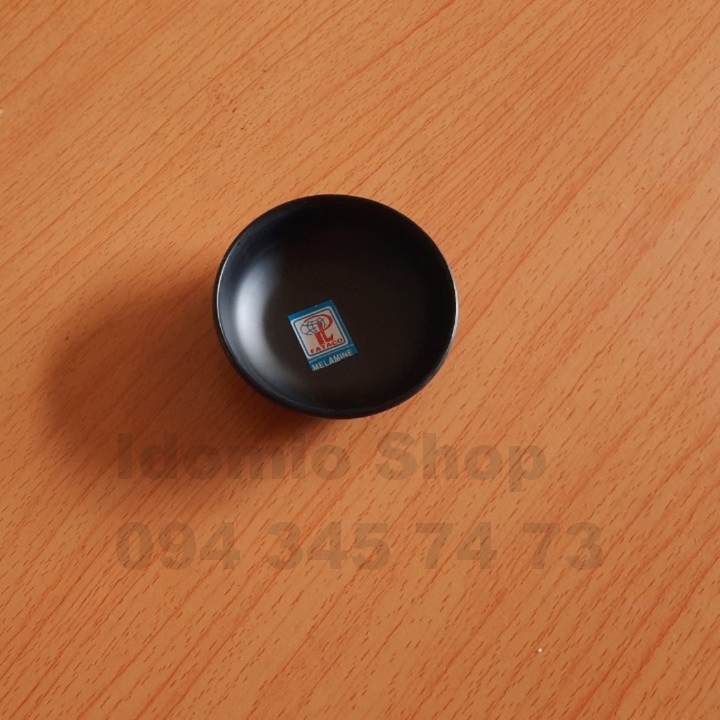 2 Chén Nước Chấm Tròn Melamine Màu Đen– CC57N