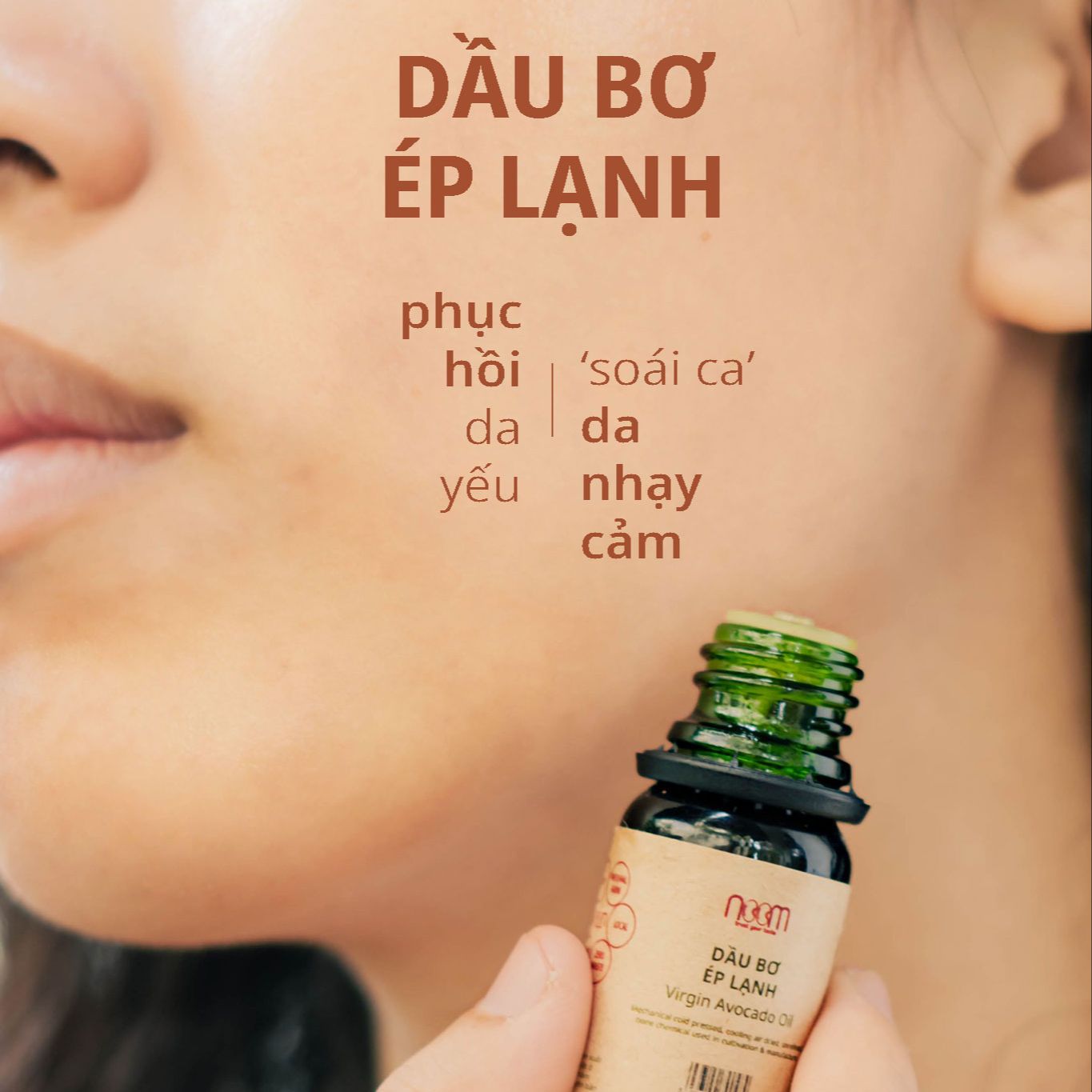DẦU BƠ ÉP LẠNH NOOM (Virgin Avocado Oil) CHAI 10ml