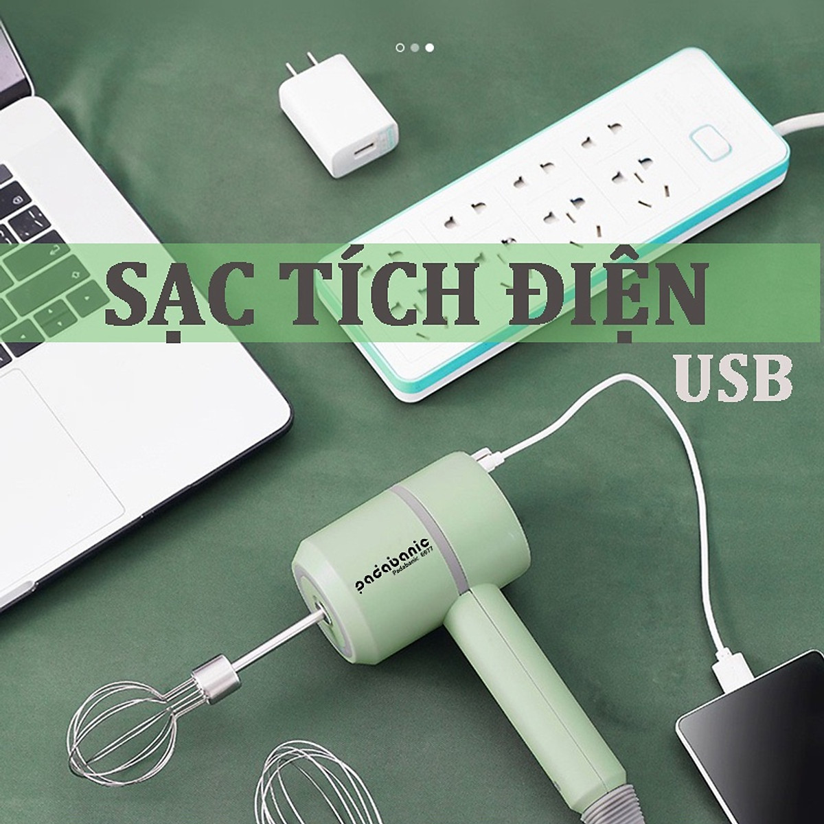 Máy Xay Thịt, Tỏi, Ớt 3in1 Đa Năng Đánh Trứng