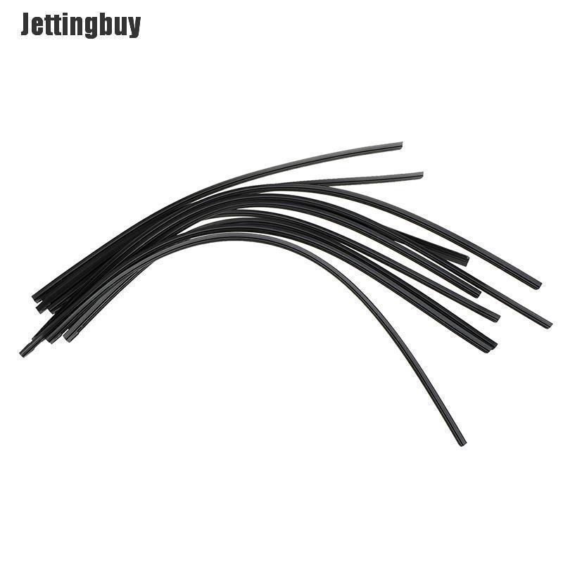 Jettingbuy 2Pcs Car soft rubber bone windshield wiper blade refill strips 6mm 14-22'' A4