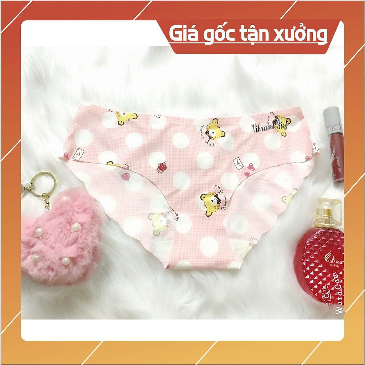 Combo 10 Quần Lót Su Trơn Hoạt Hình 015 (Giao Màu Ngẫu Nhiên)