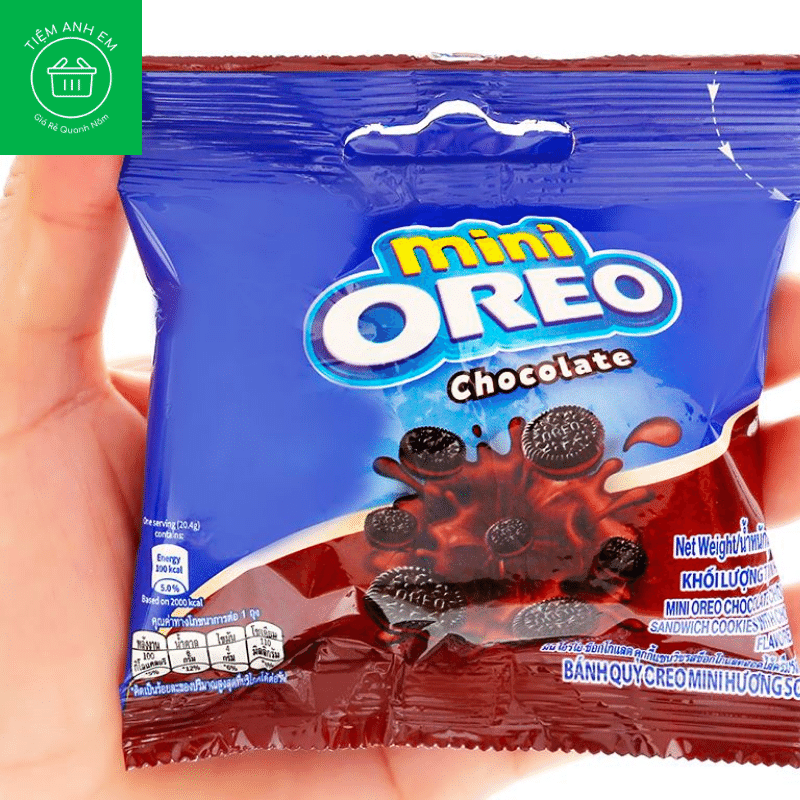 Bánh quy Oreo Mini kem socola gói 20.4g