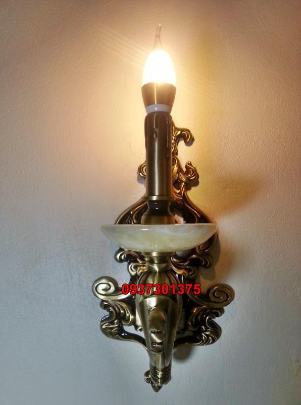 Đèn Tường Nến Đồng Đá T8815/1