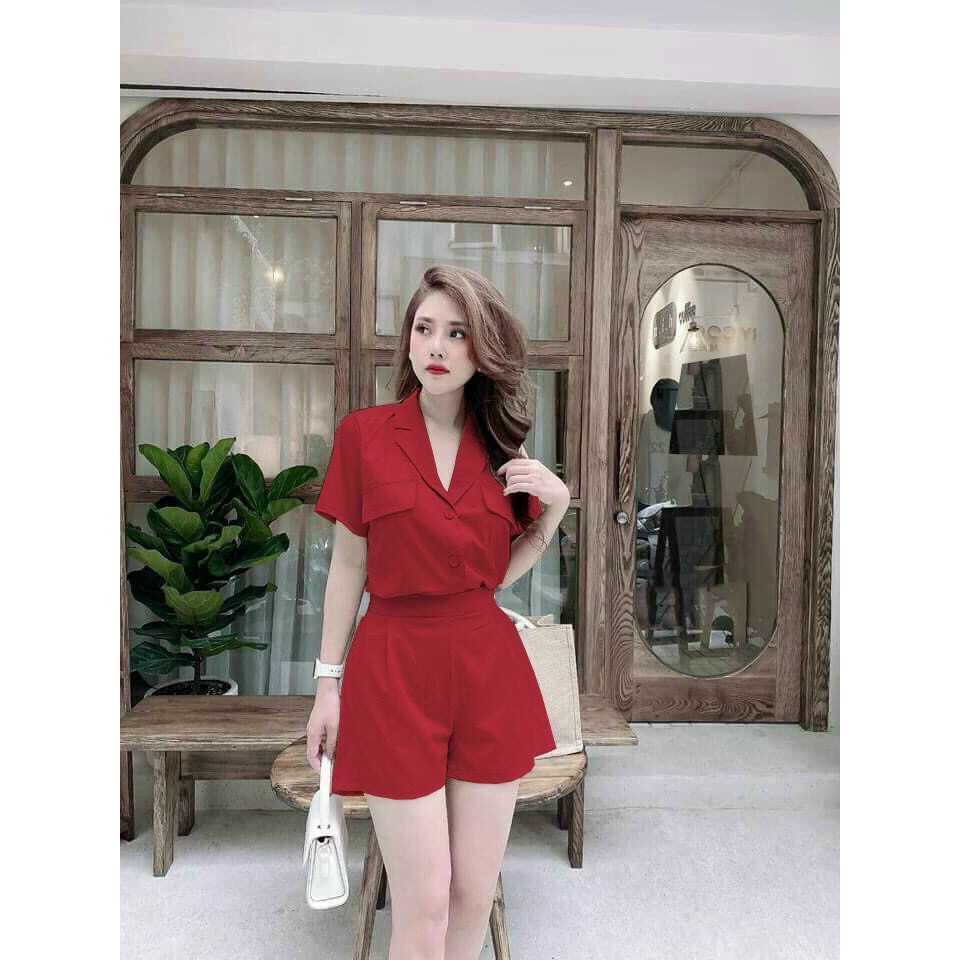 Set bộ đũi cổ vest dễ thương full size th tkt