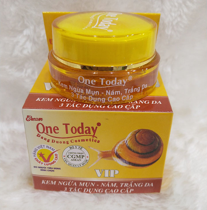 Kem ngừa mụn - nám - trắng da ốc sên One Today 15g