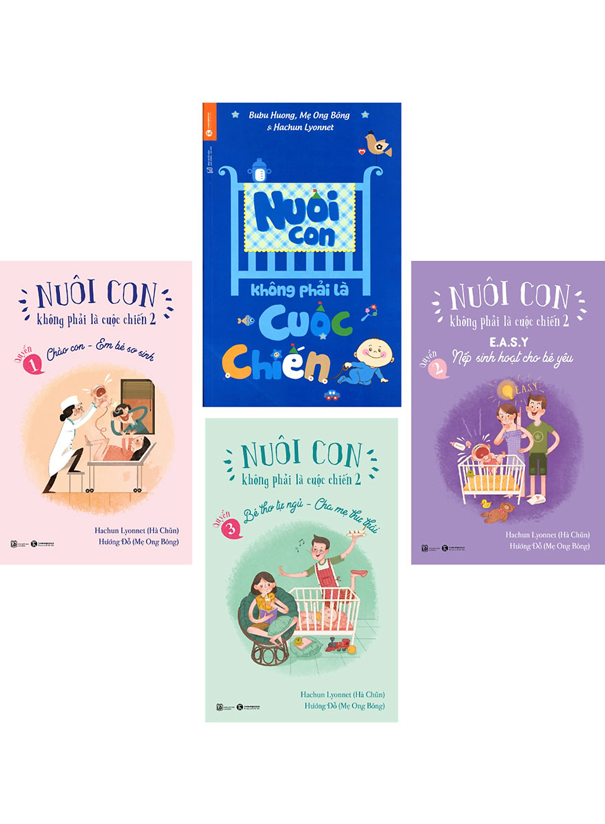 Combo nuôi con không phải cuộc chiến bộ 4 cuốn