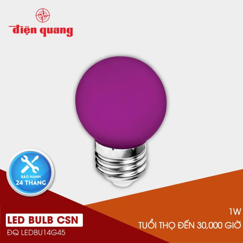 Đèn LED bulb Điện Quang ĐQ LEDBU14G45 01V (1W tím)