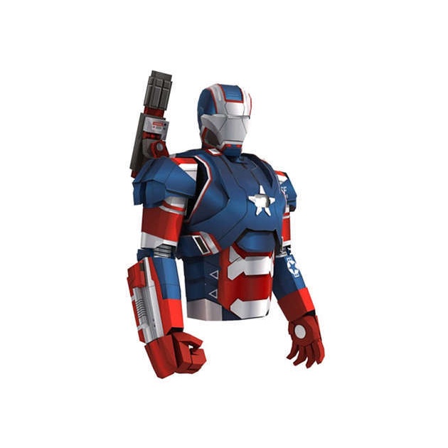 Mô hình giấy 3D Iron Man Patriot tỉ lệ 1/6