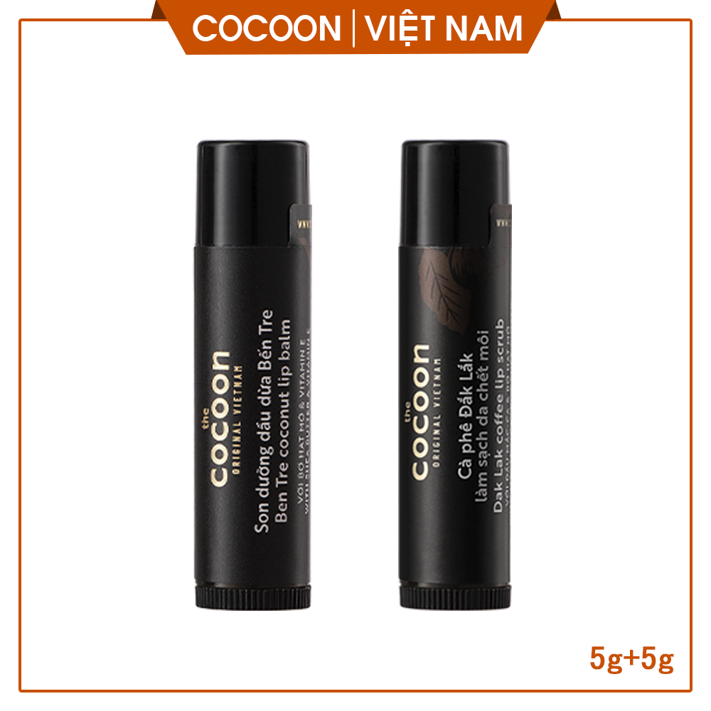 [HCM]Combo 2 son dưỡng môi dầu dừa Bến Tre dàn cho học sinh son dưỡng không màu giúp hết thâm môi