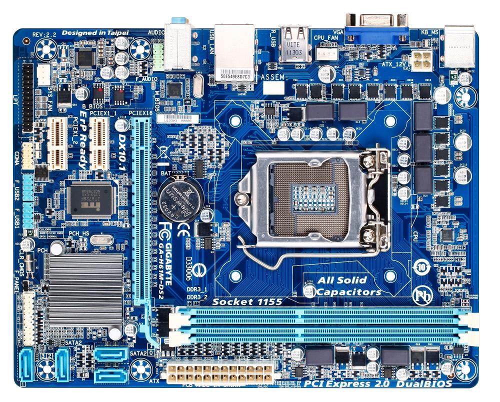 Main Gigabyte H61M-DS2 Socket 1155