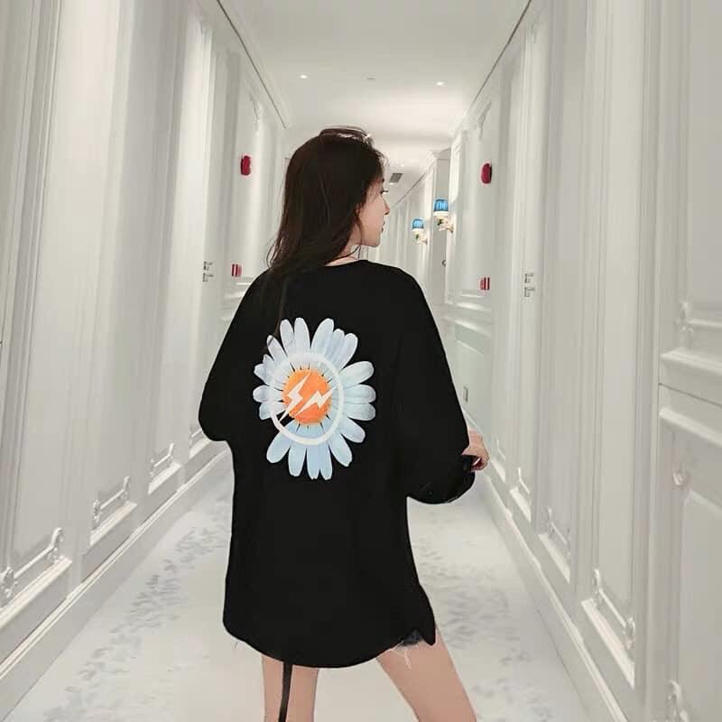 [HCM]Áo thun nữ XUẤT KHẨU tay lỡ in hình HOA CÚC G-DRAGON - NATL01