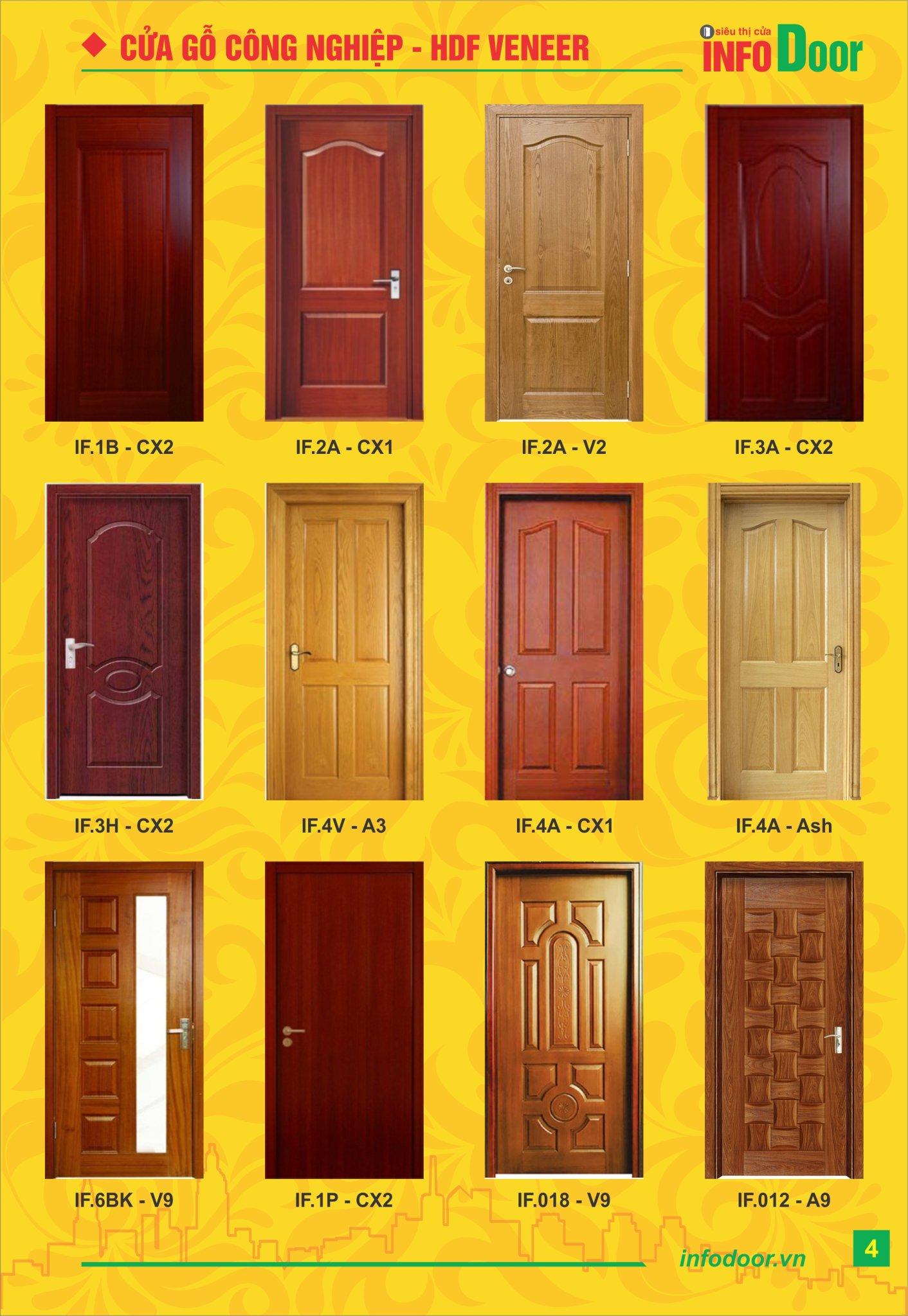 Cửa gỗ phòng ngủ đẹp giá rẻ