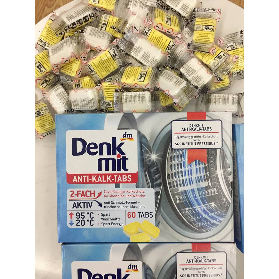 Combo 10 Viên Tẩy lồng giặt Denkmit Của Đức