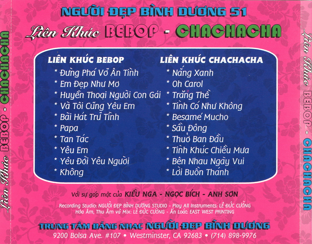 NĐBD 51 - Liên khúc Bebop Chachacha