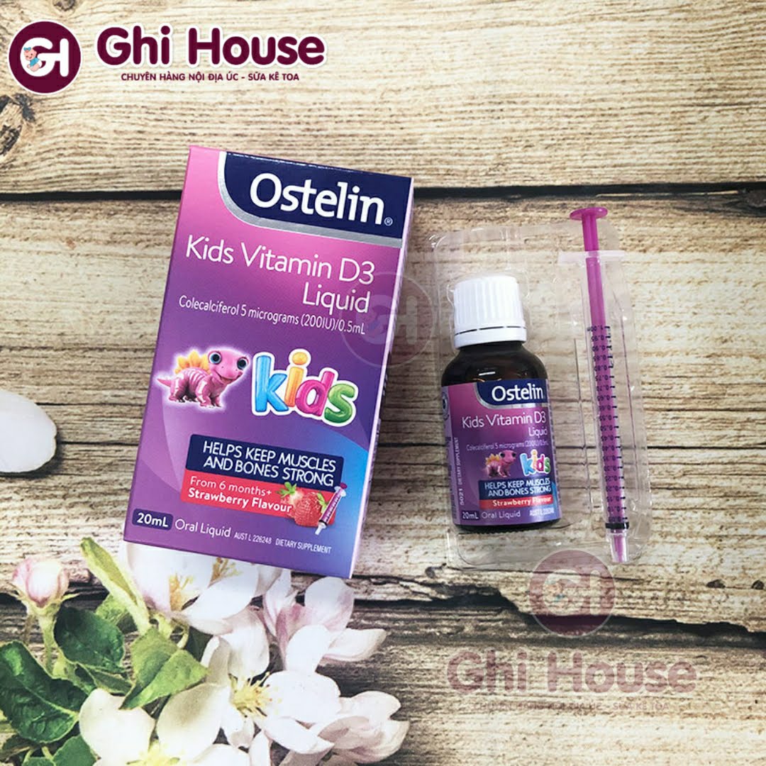 [HCM]Vitamin D3 Ostelin liquid cho bé