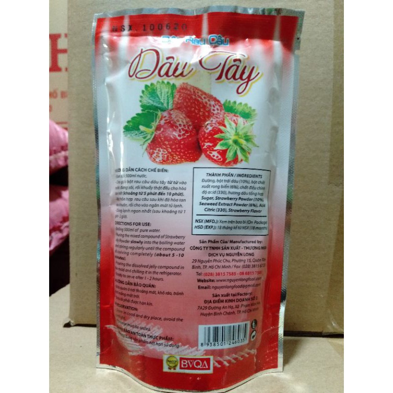bột rau câu dâu tây  dragon [86g]