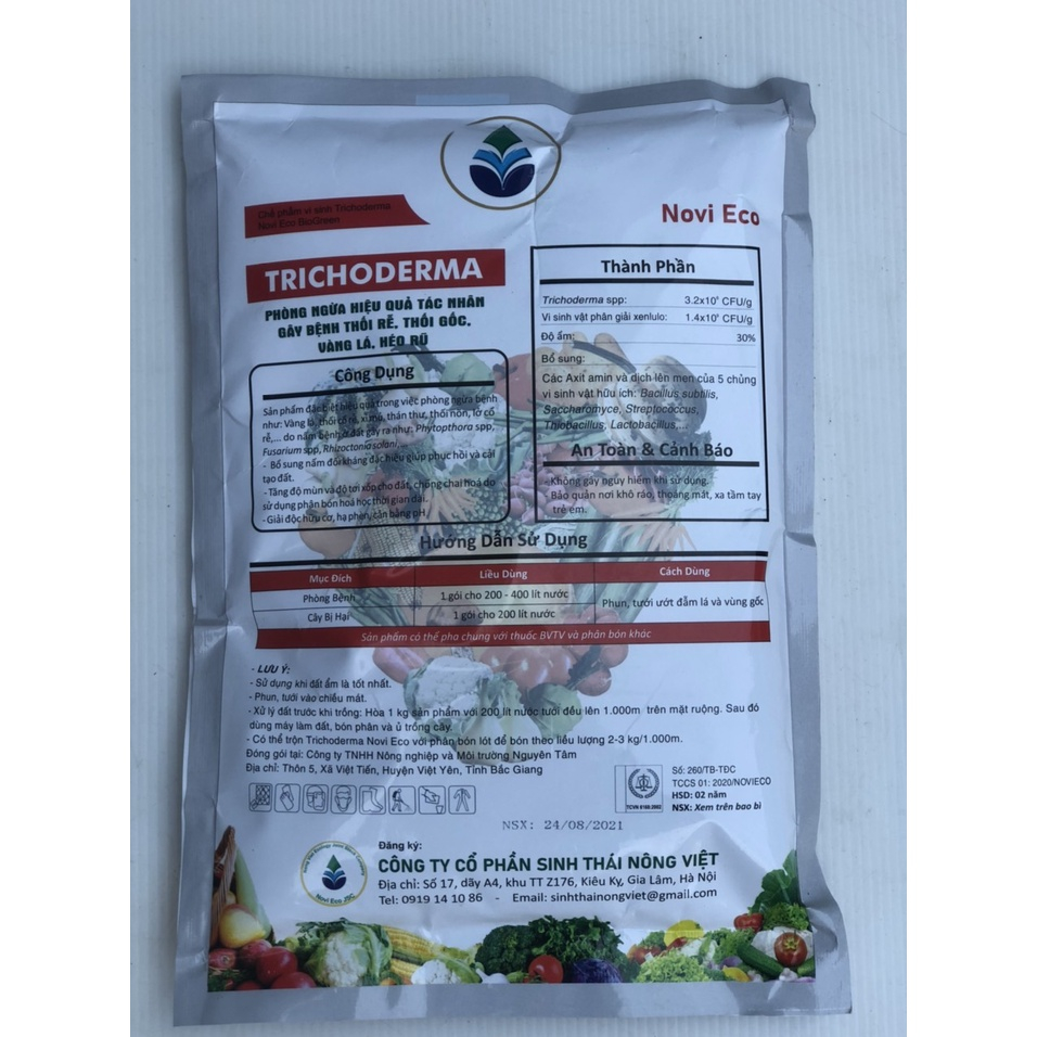 Chế phẩm sinh học hữu cơ vi sinh Trichoderma 1kg