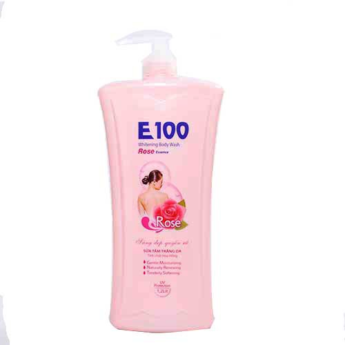 Sữa Tắm dưỡng trắng da E100 Silky