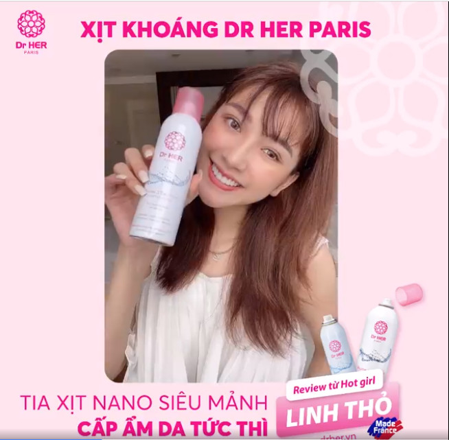 Xịt khoáng Cấp Ẩm Làm Dịu Da Pháp Dr Her_150ML