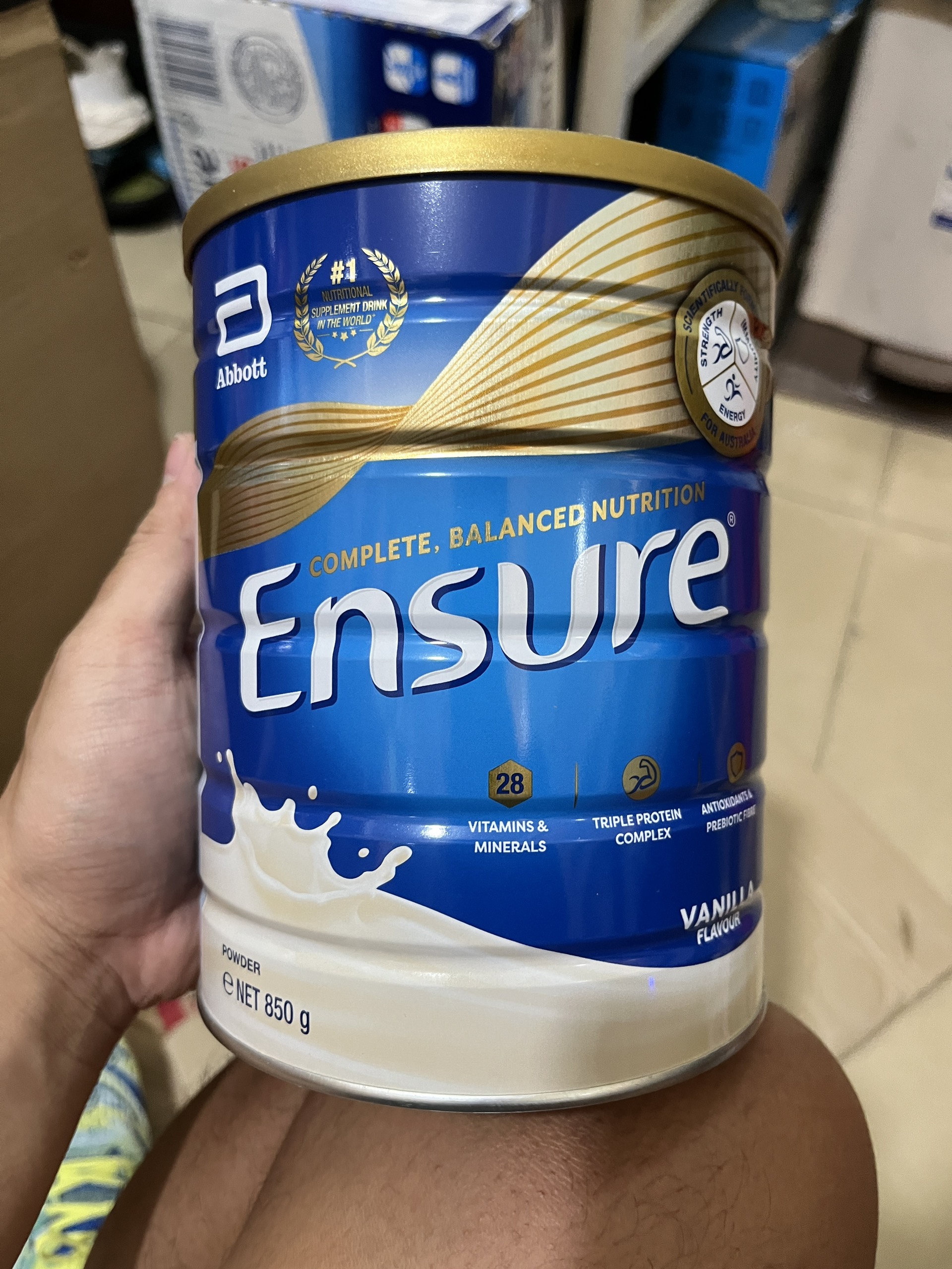 [ENSURE ÚC 850g] Sữa Bột Abbot Ensure Original 850g - Hàng Nội Địa Úc