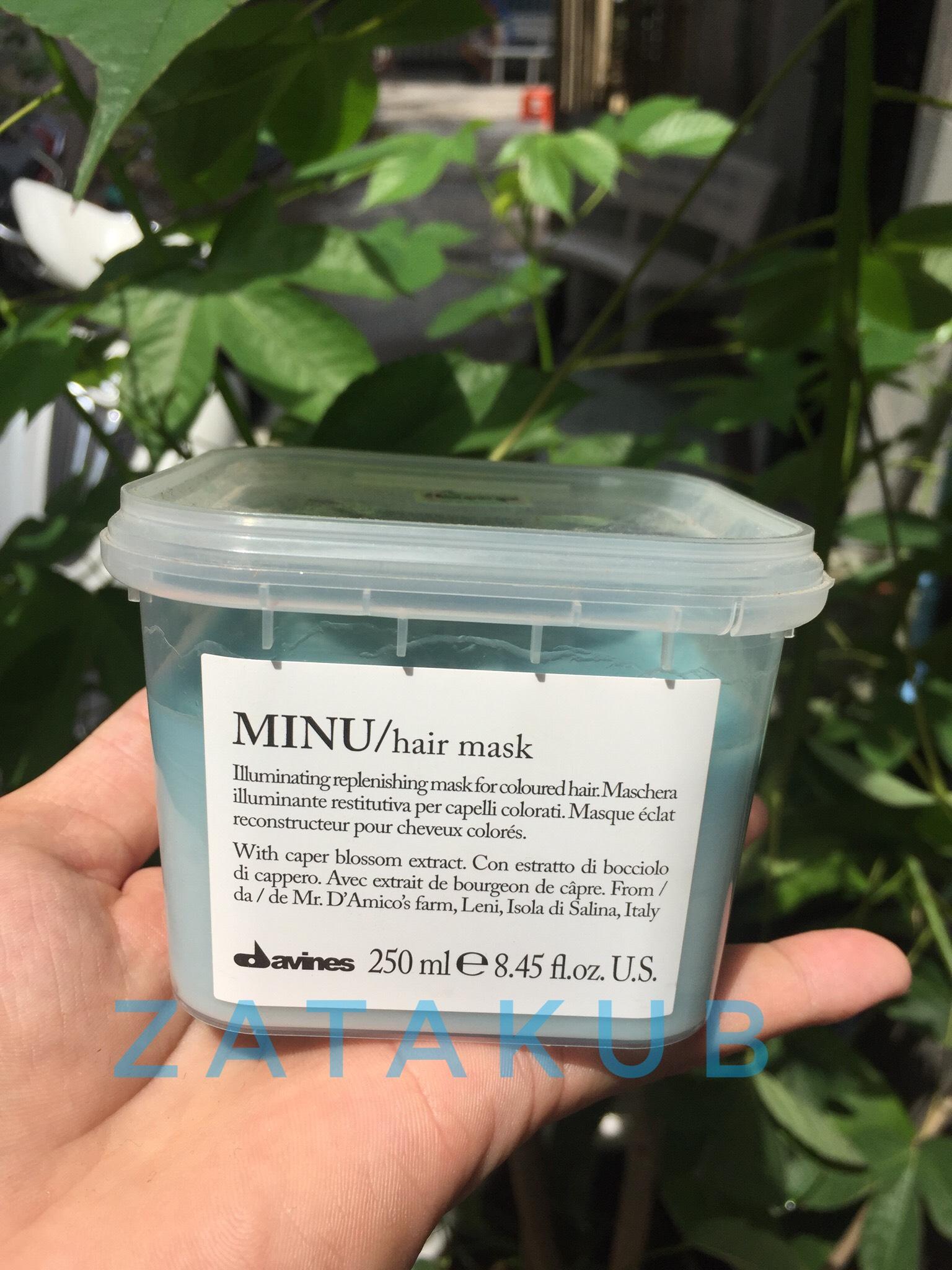 [HCM]MẶT NẠ DƯỠNG MÀU TÓC NHUỘM DAVINES MINU 250ml