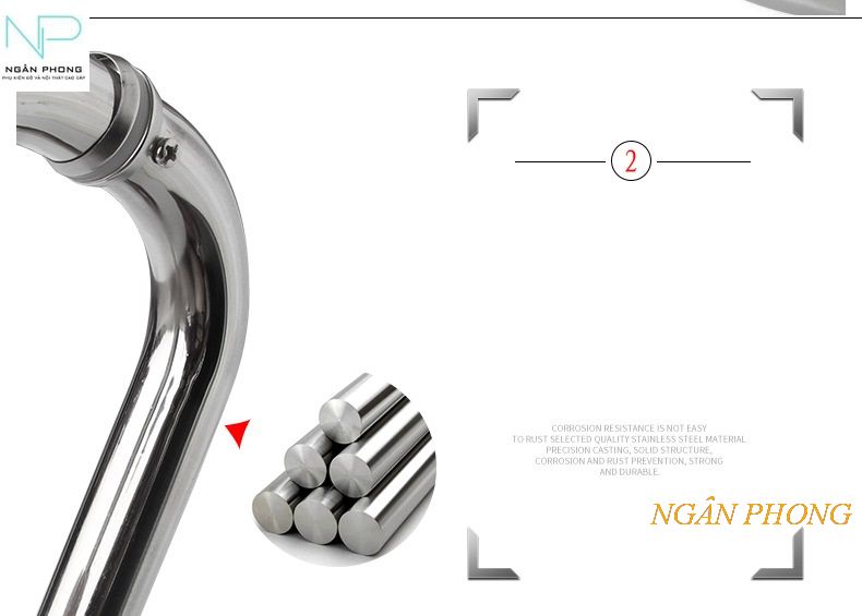 TAY NẮM CỬA KINH INOX 201