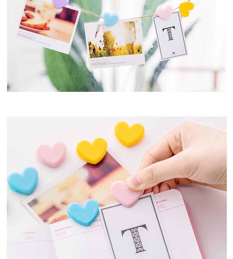 Kẹp Giấy Hình Trái Tim Siêu Cute (2.5x1.2cm)