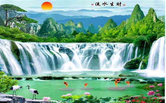 Tranh dán tường 3d phòng khách