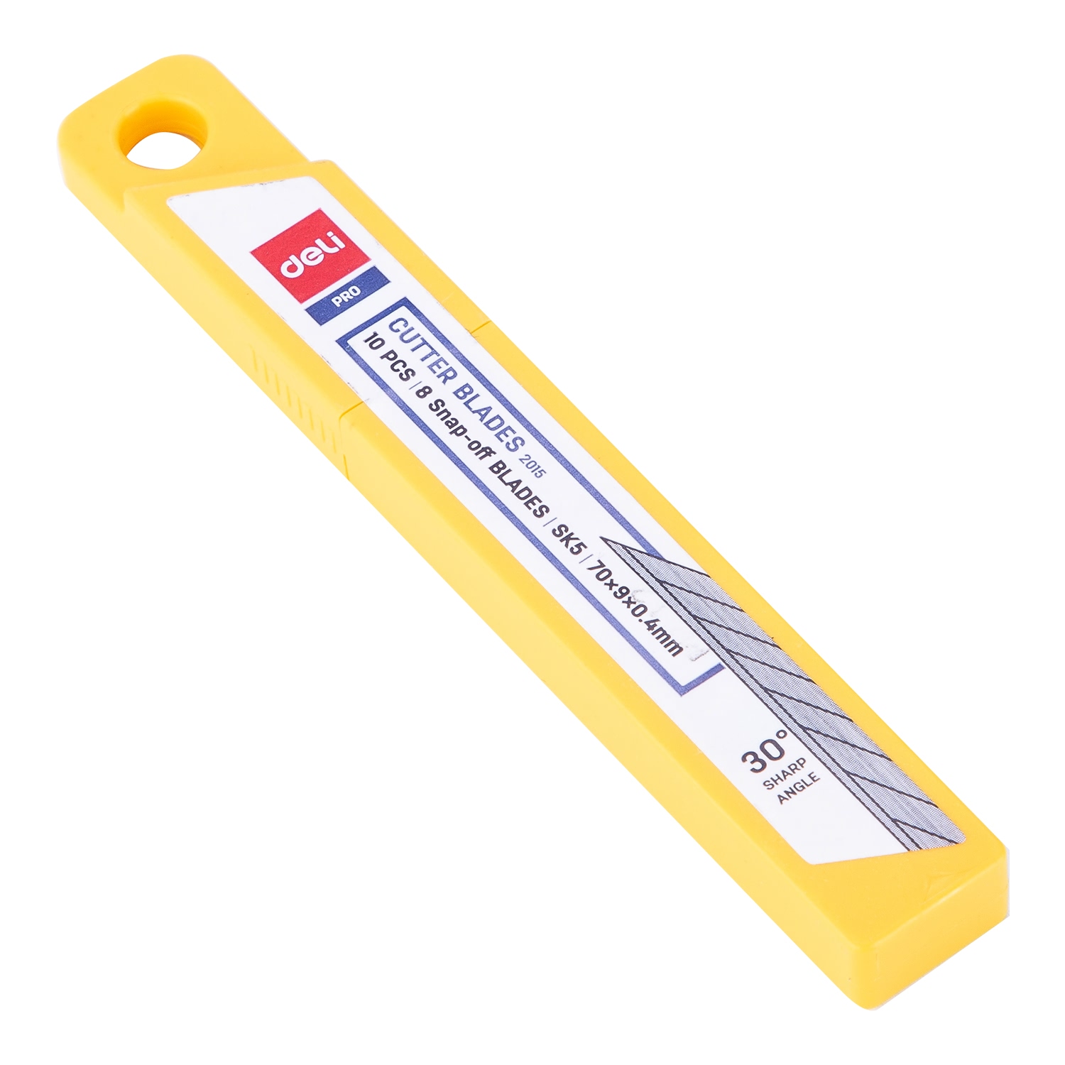 Lưỡi dao rọc giấy Deli, Bạc, 10 chiếc lưỡi/hộp - E2015
