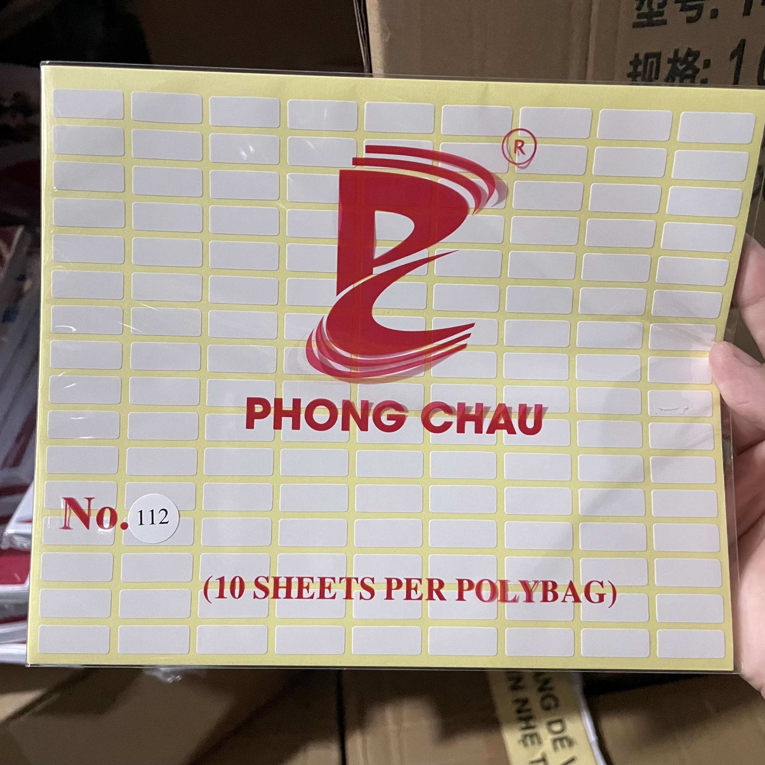 (Xấp 10 Tờ) Giấy Decal Phong Châu Khổ A5 Có Keo Dính Chắc Chắn
