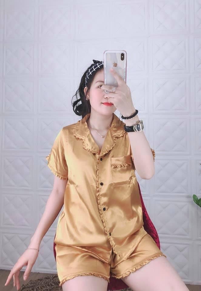 [HCM]Pijama Set Đồ Bộ Nữ Lụa Bèo Ngắn Dễ Thương