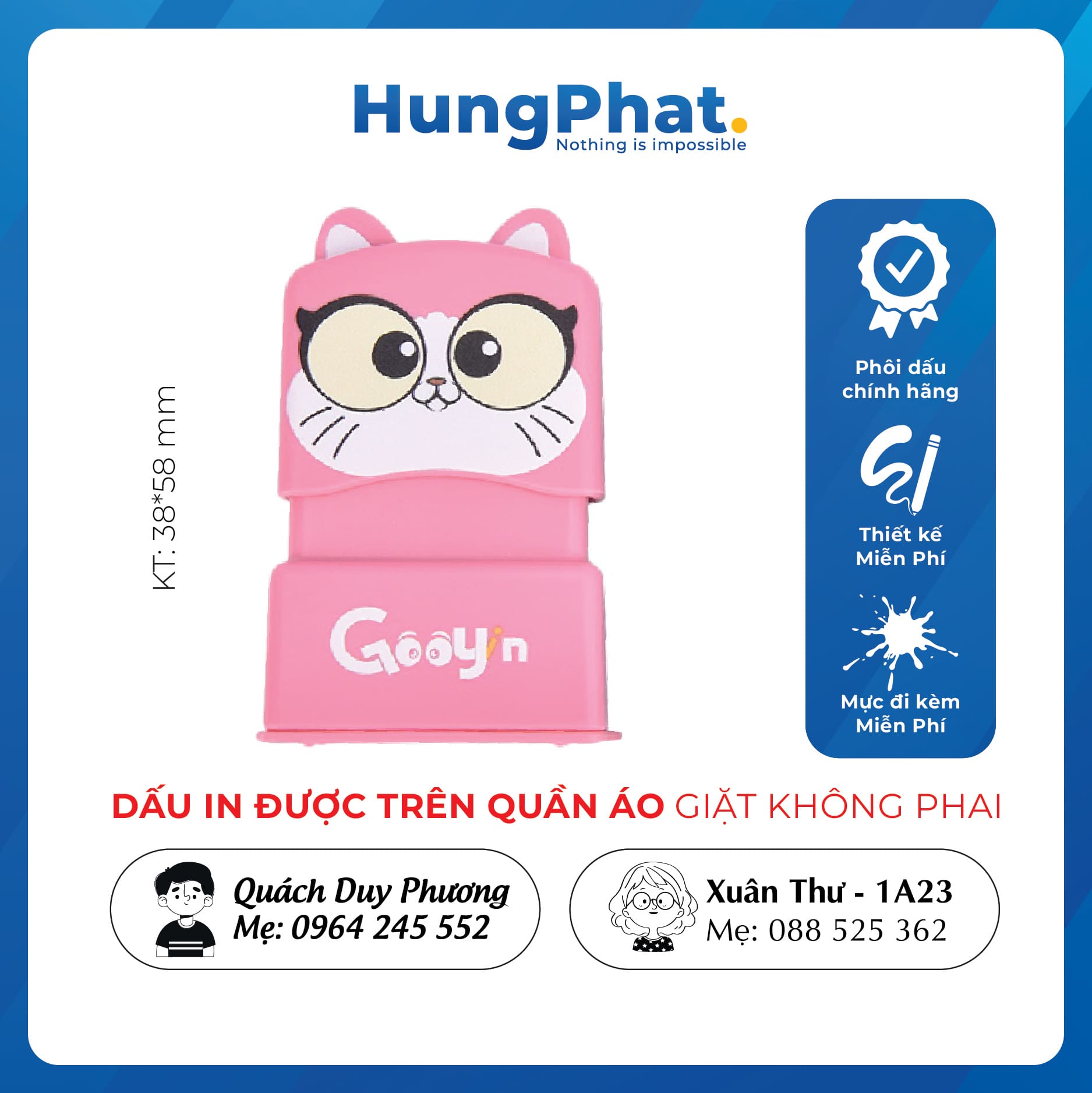 Khắc dấu tên,  con dấu hình thú kute
