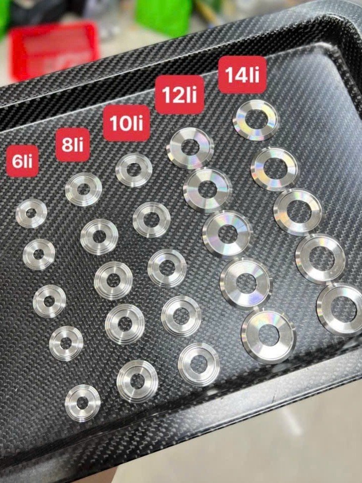 Lông đền inox 304: 6li, 8li, 10li, 12li, 14li phụkiệnxe
