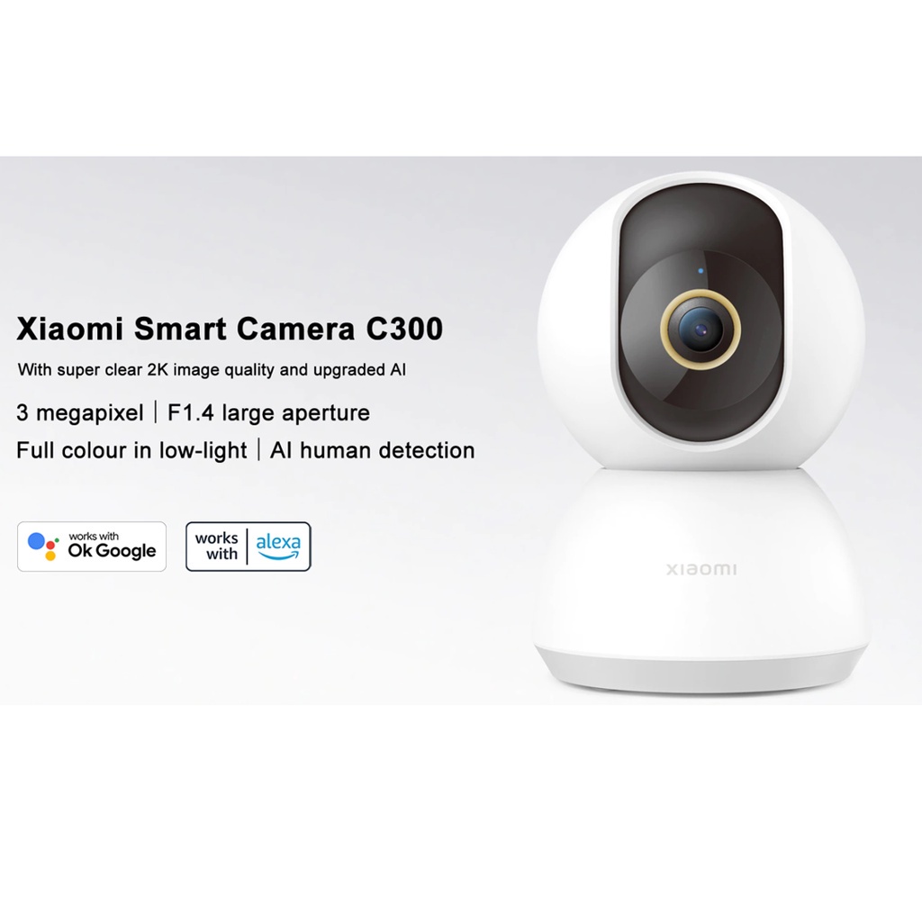 Camera IP Xiaomi mijia 2K Smart Camera C300 XMC01 Camera giám sát 1296P-Bản Quốc tế