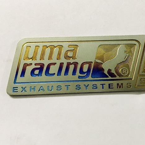 Tem TiTanium Hình Uma gắn xe máy (100% Titan)