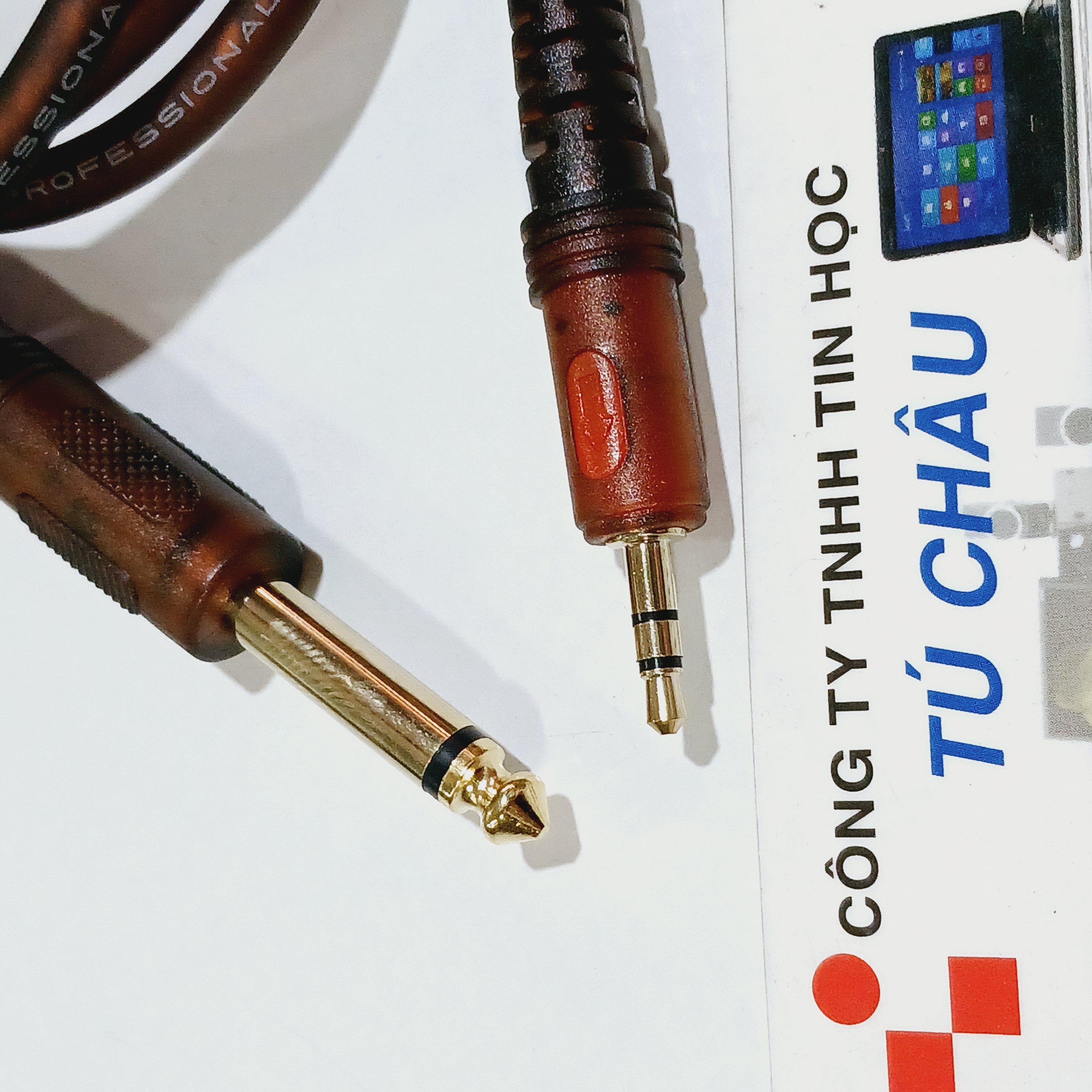 Cáp 6 Ly ra 3.5 Ly dài 1.5m / 1.8m / 3m (6 Ly MONO / STEREO) ra 3.5 Ly - Tín hiệu sử dụng 2 chiều)