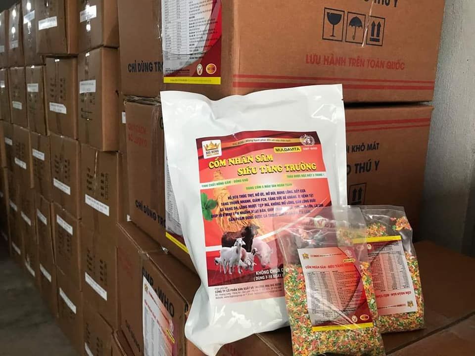 CỐM NHÂN SÂM SIÊU TĂNG TRƯỞNG CHO GÀ VỊT HEO DÊ